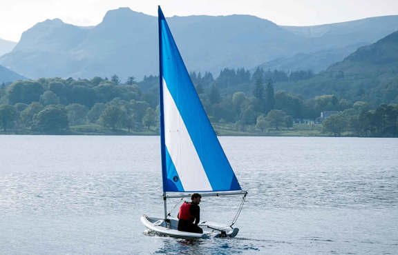 Pico sailing boat on lake Windermere