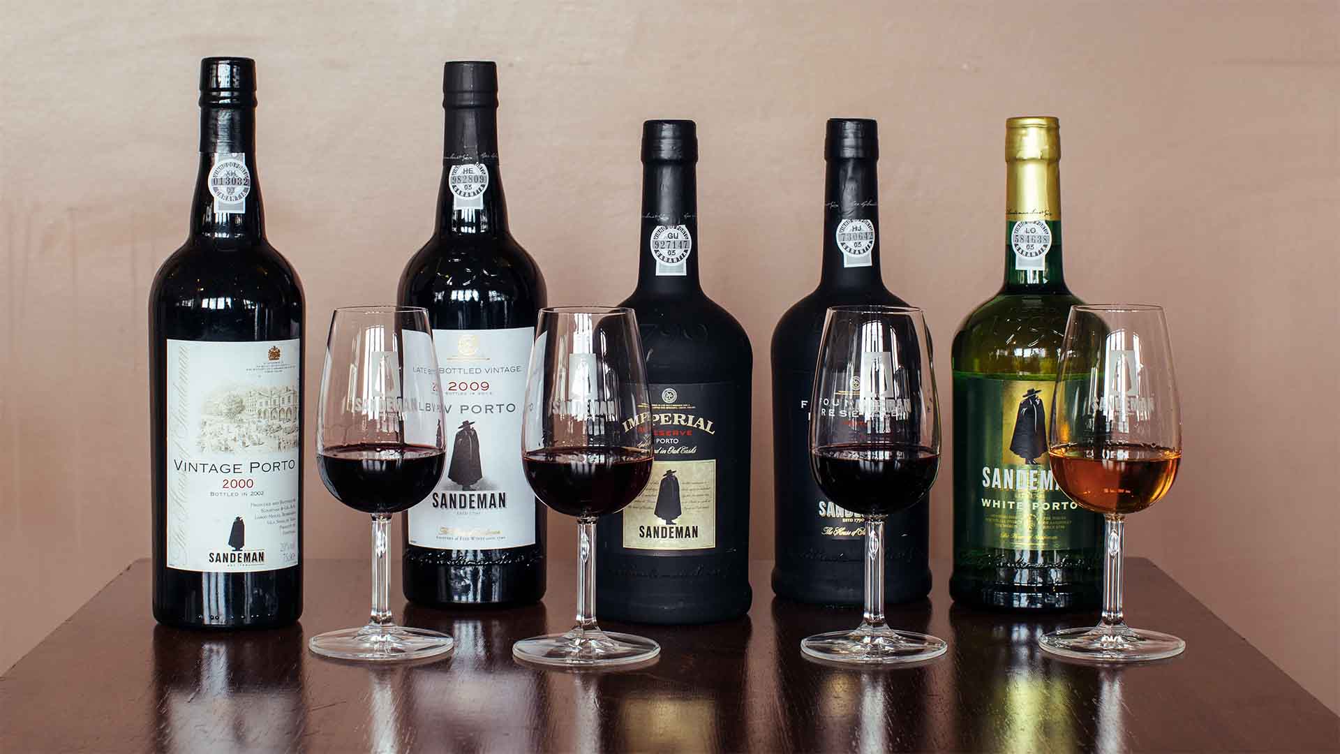 Selection of Sandeman Ports