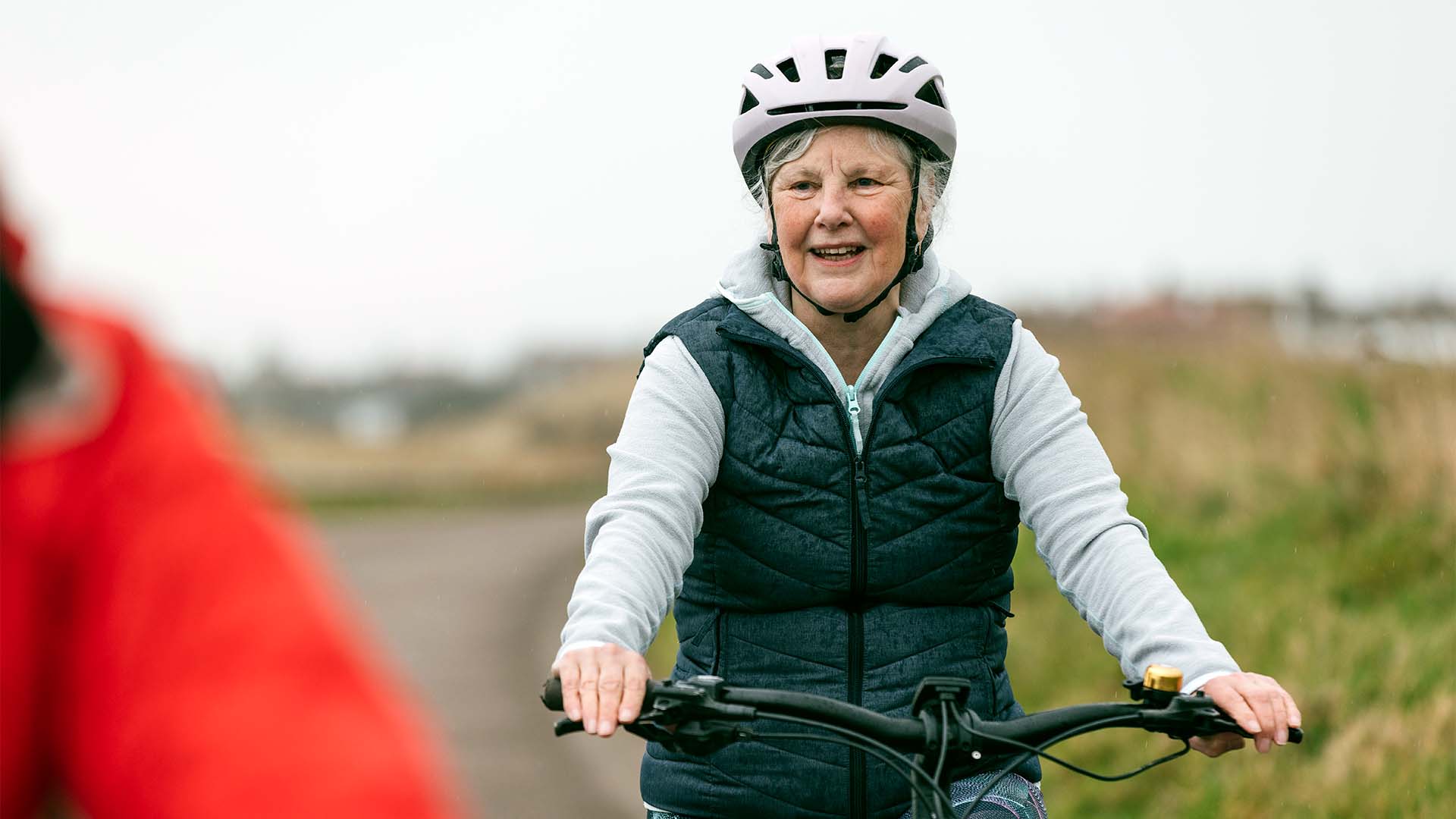 Older woman cyclist