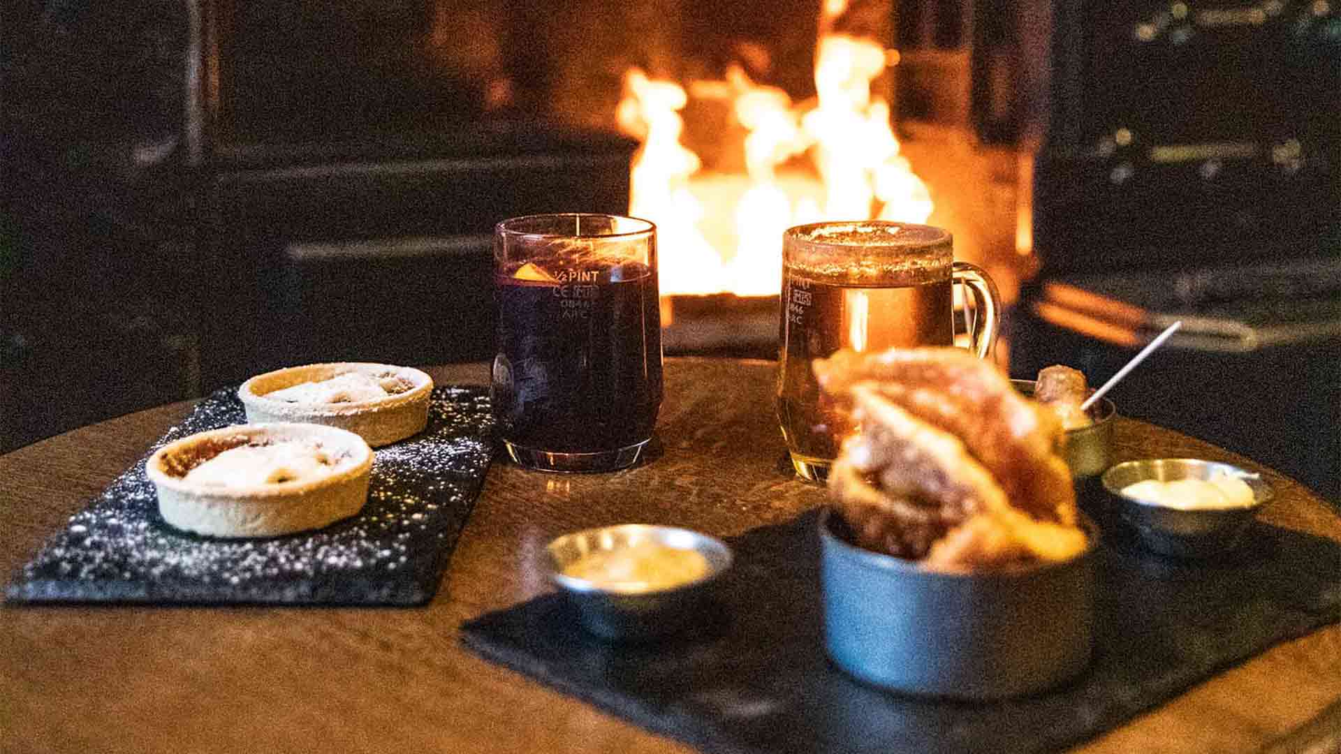 Mulled wine on the bar