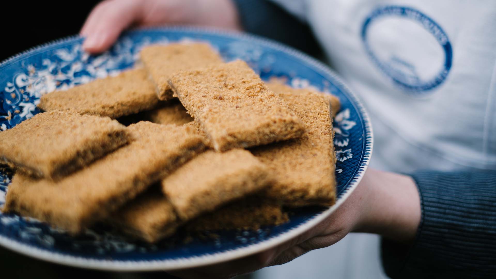Grasmere Gingerbread on a plate
