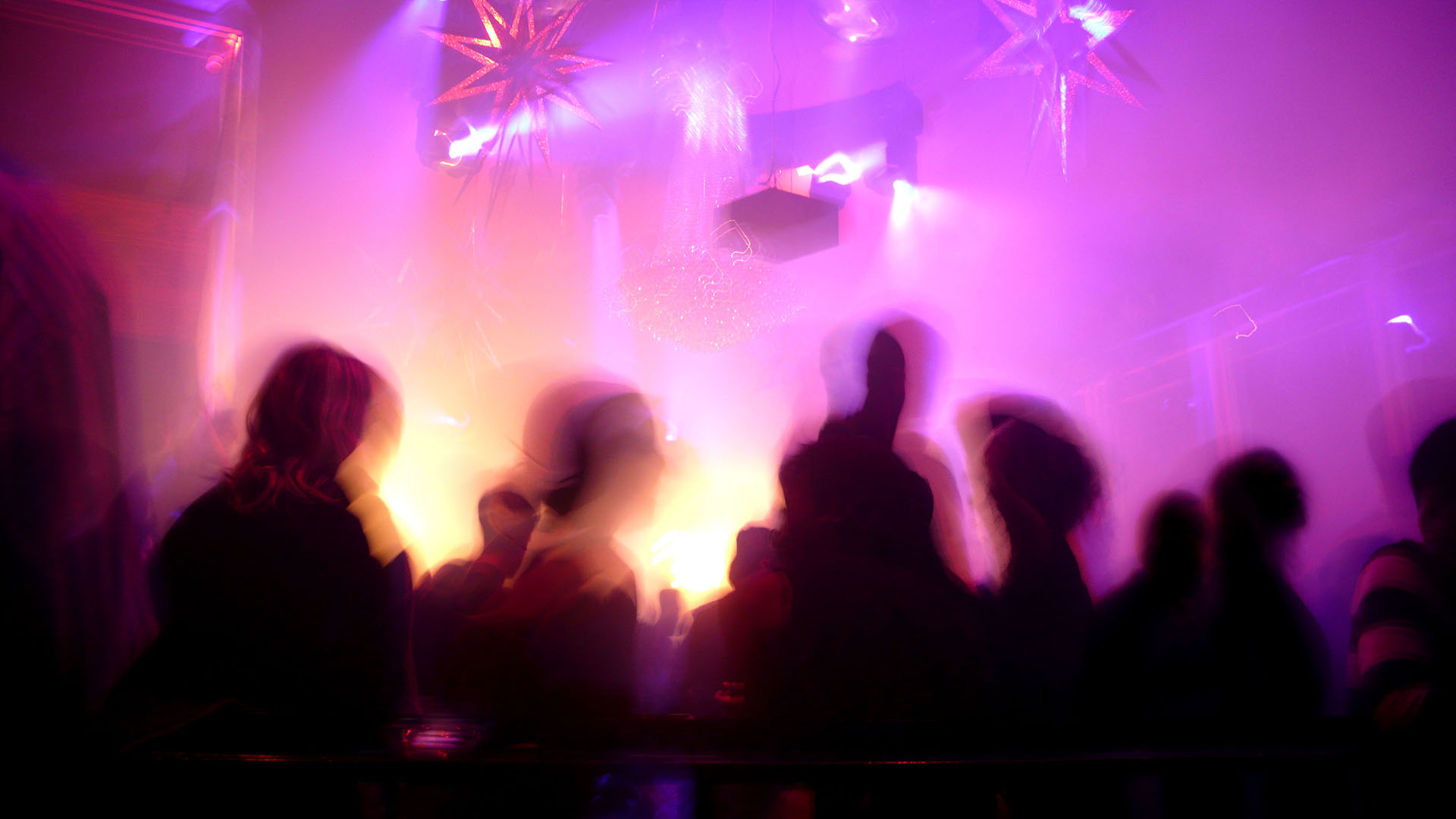 People dancing at a disco