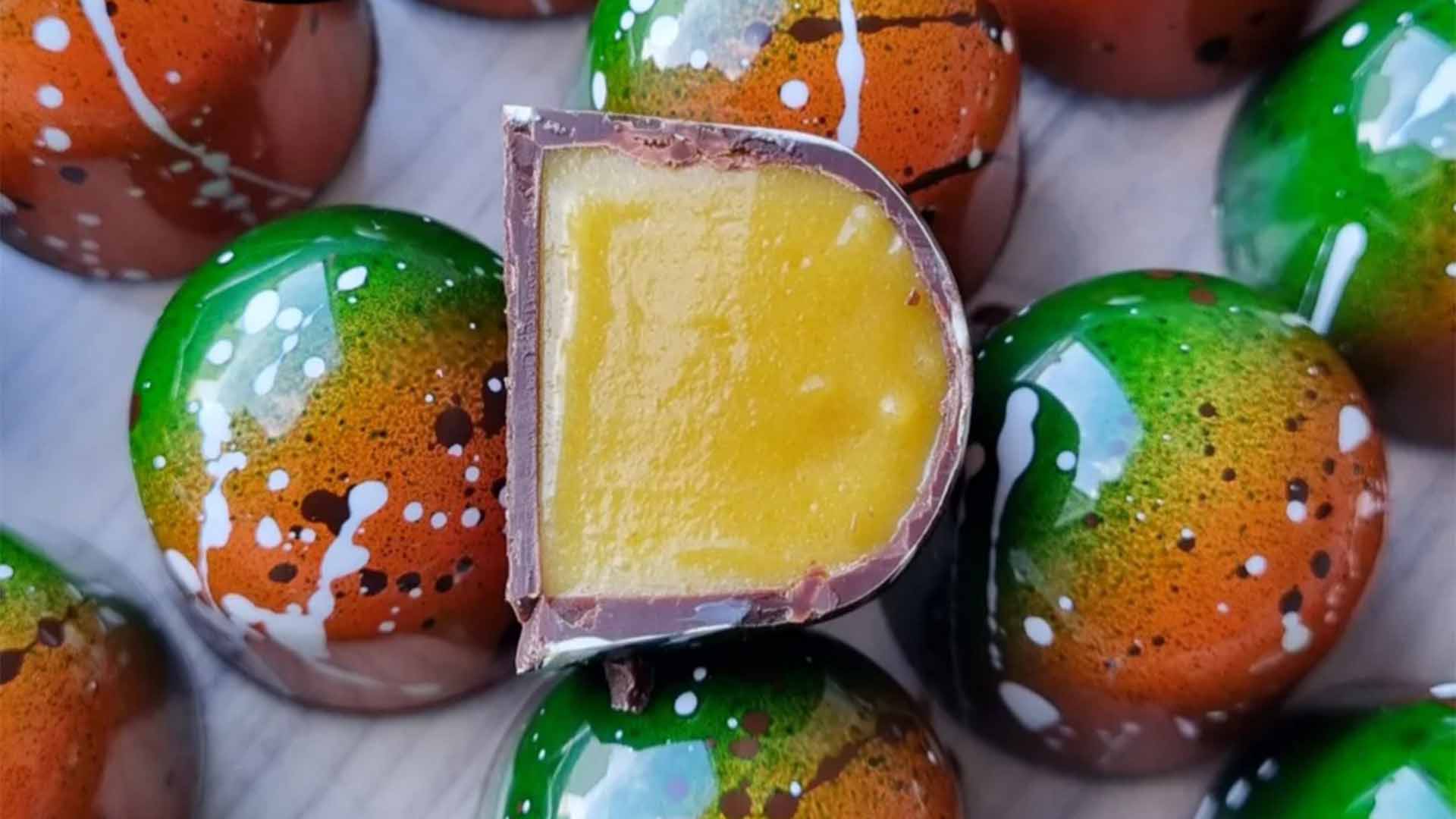 Colourful chocolates