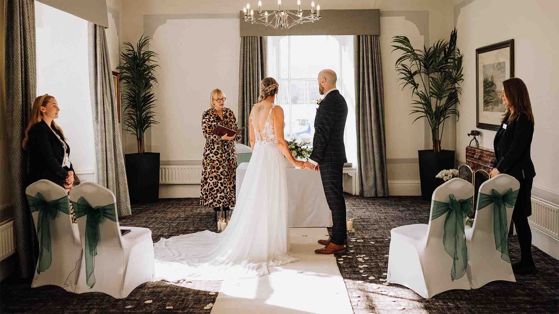 Wedding ceremony in the Buckley Room