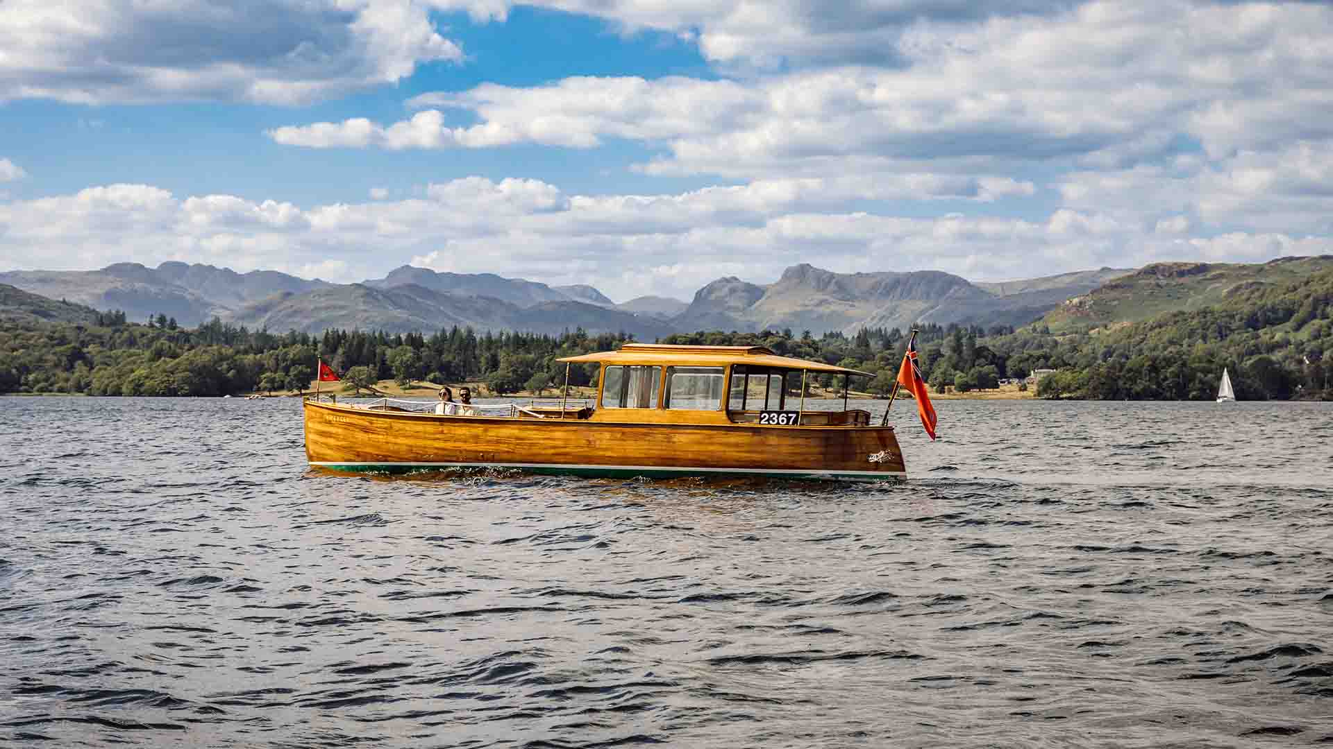 The Winander boat on lake Windermere