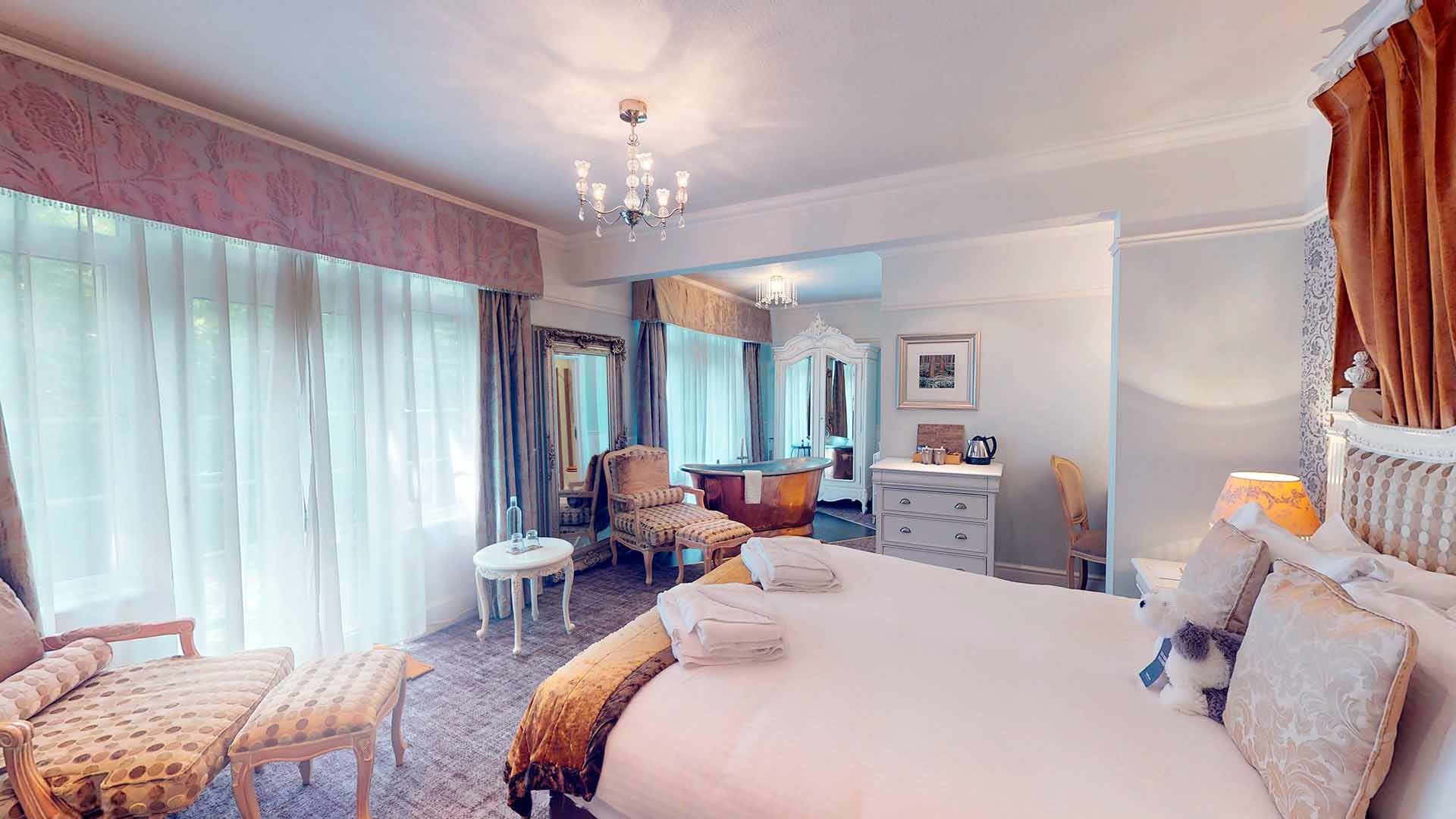 Owl's Nest room at Wild Boar Estate