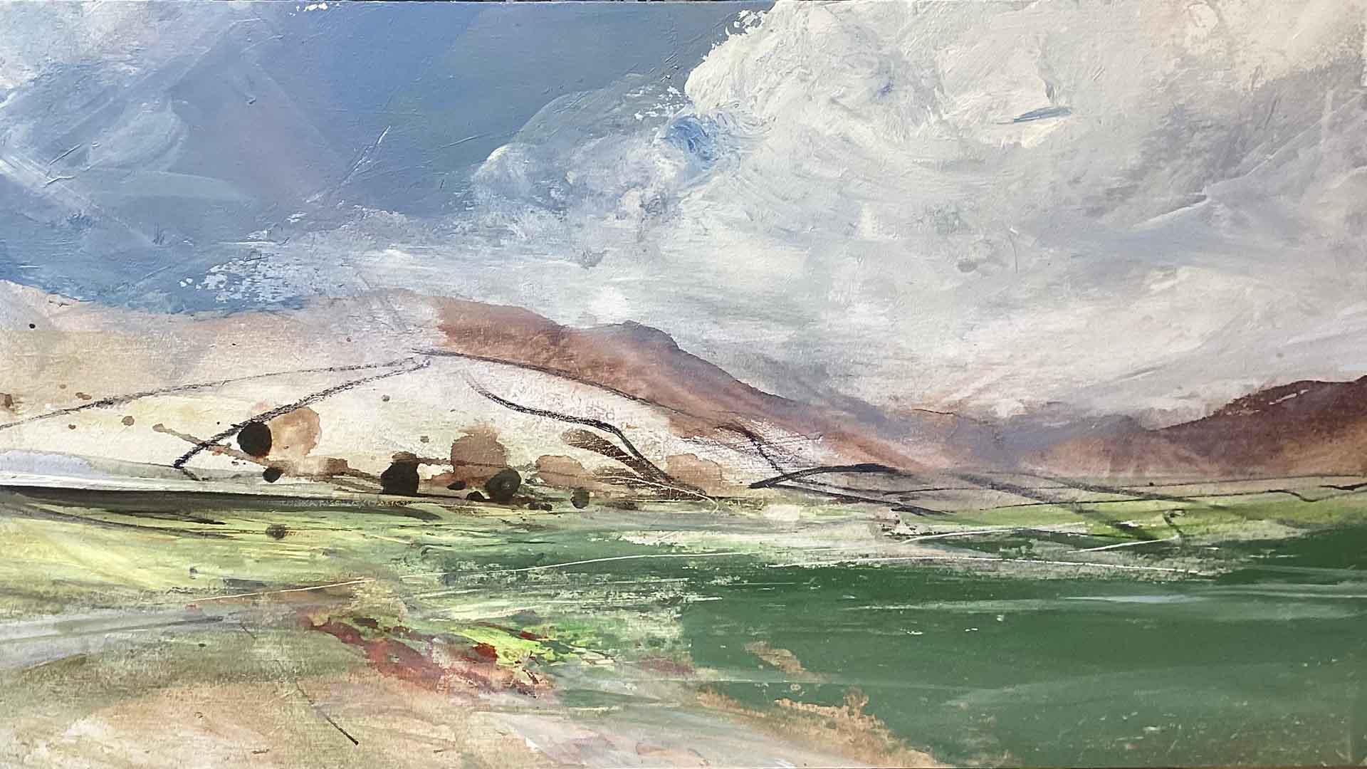 Landscape painting by Katherine Holmes