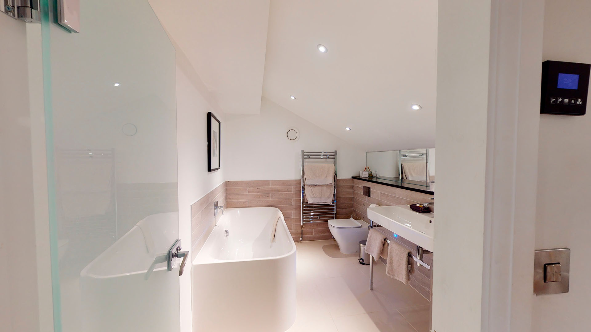 Winander Club Oak Duplex bathroom at Low Wood Bay Resort & Spa