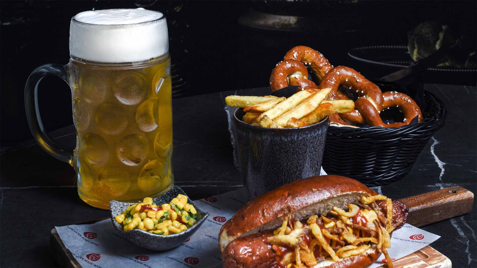 Beer and festival food