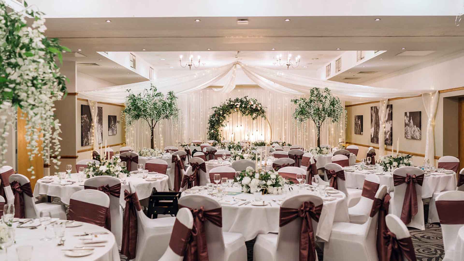 The Bowland Suite Wedding Breakfast Setup