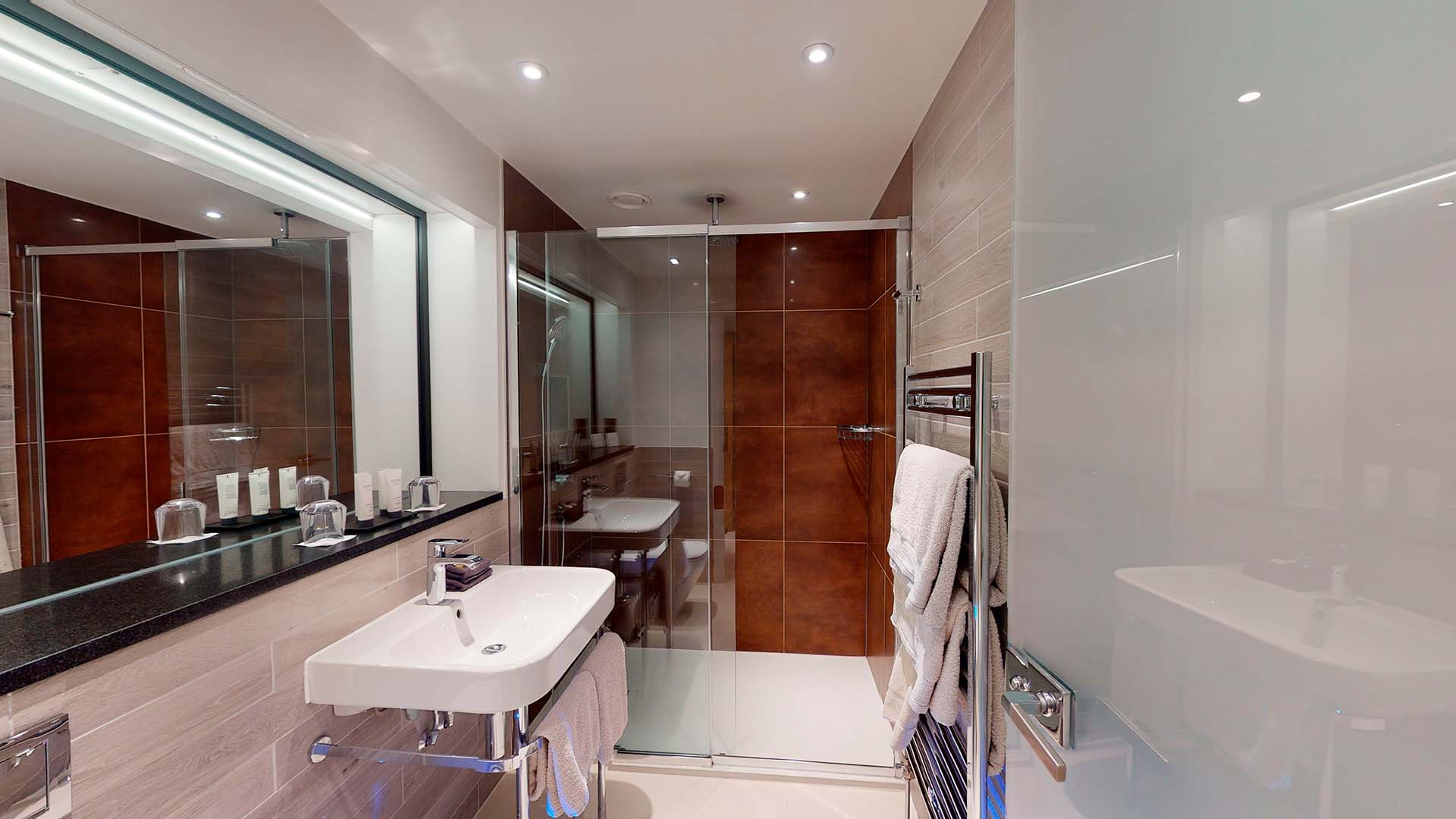 Winander Club Oak Duplex shower room at Low Wood Bay Resort & Spa