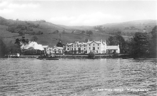 Low Wood and steamer on the lake